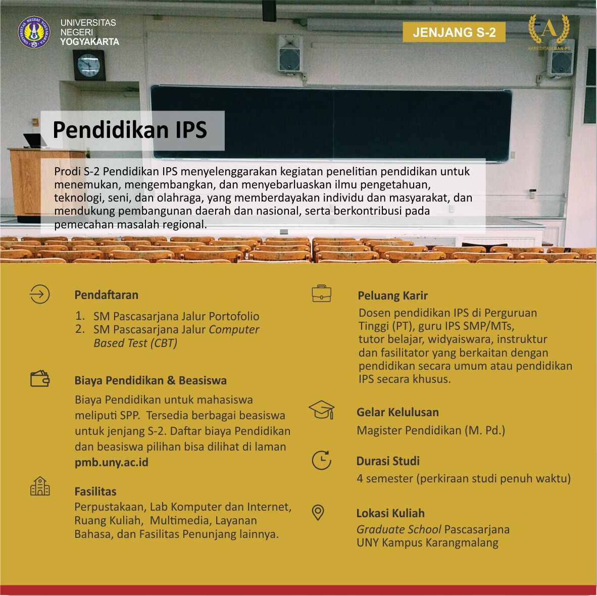 Pendidikan IPS Program Magister (S-2) | PMB UNY 2021