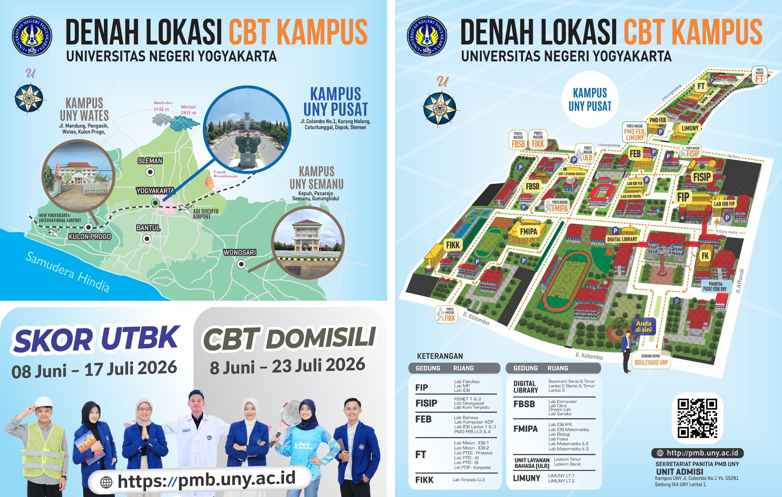 Peta Lokasi CBT Kampus